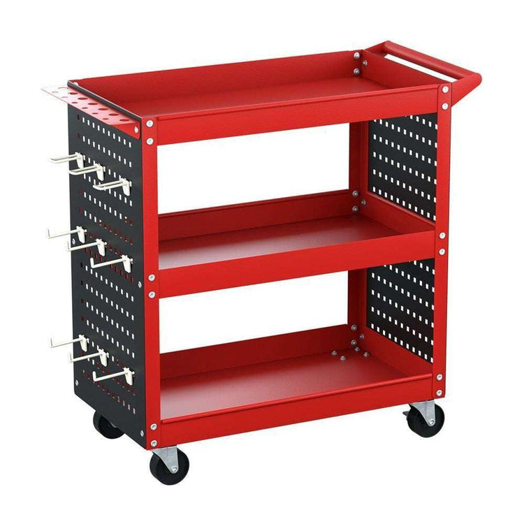 Giantz 3-Tier Tool Cart Trolley Toolbox Workshop Garage Storage Organizer 150kg - Magdasmall