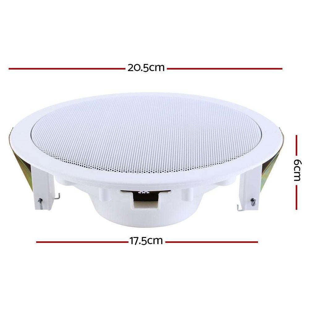 Giantz 6 Inch Ceiling Speakers In Wall Speaker Home Audio Stereos Tweeter 4pcs