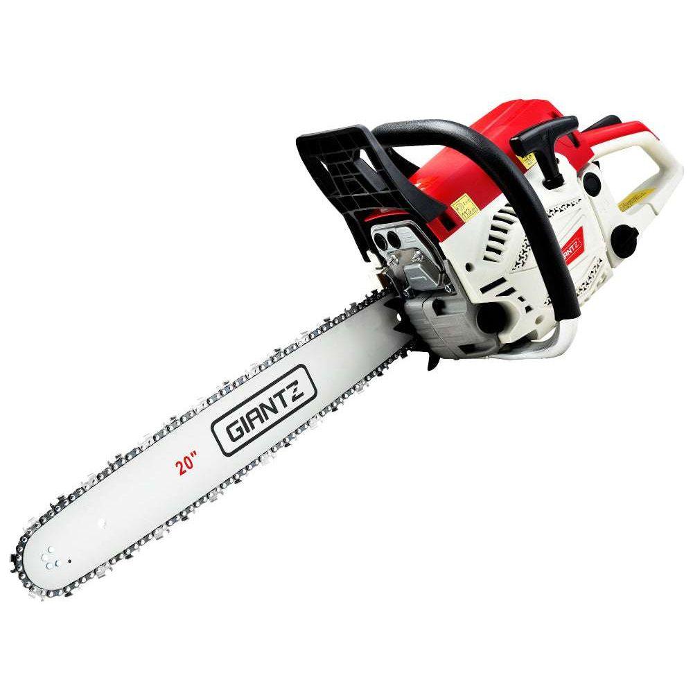 Giantz 62CC Chainsaw Commercial Petrol 20&quot; Bar E-Start 20 Bar Pruning Chain Saw