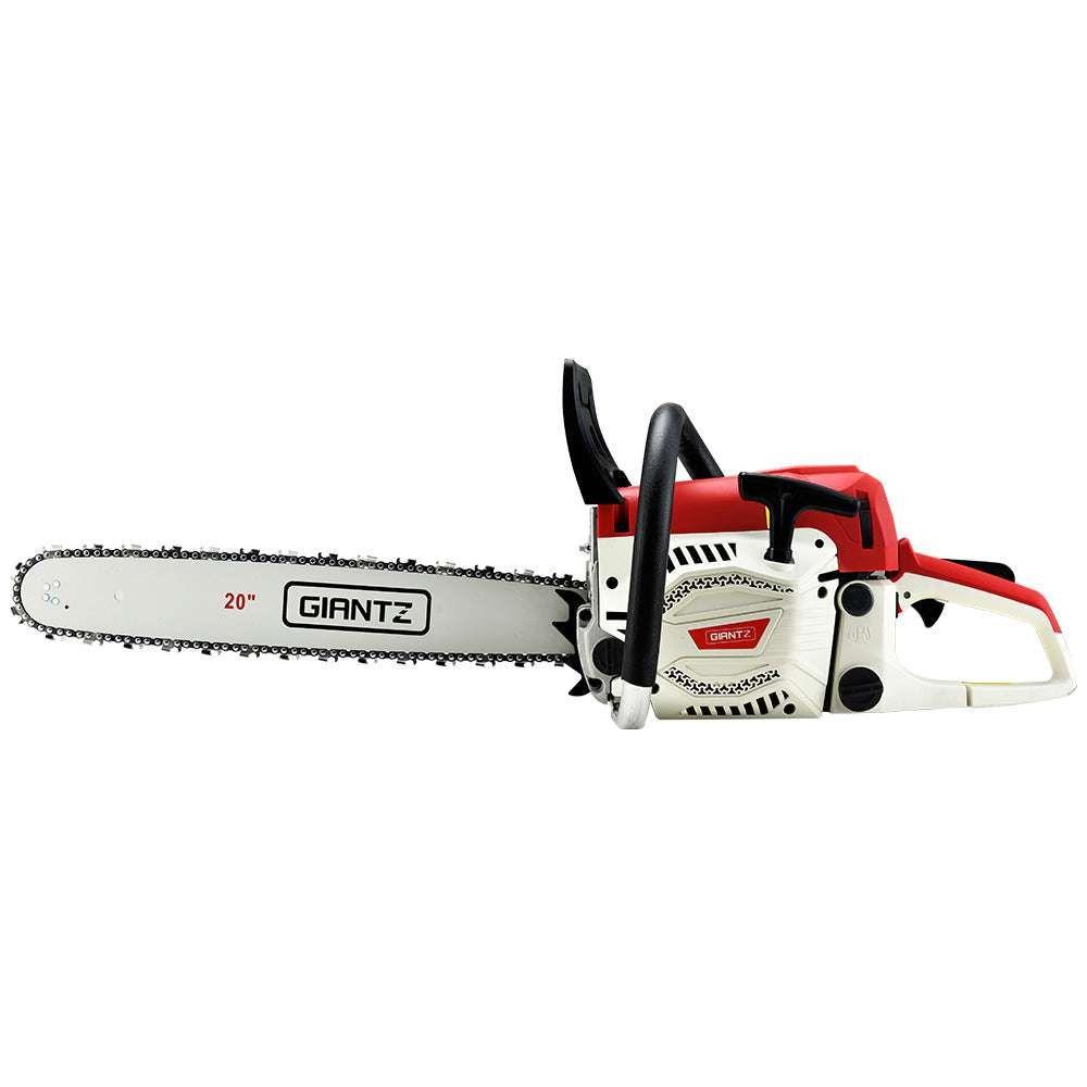 Giantz 62CC Chainsaw Commercial Petrol 20&quot; Bar E-Start 20 Bar Pruning Chain Saw