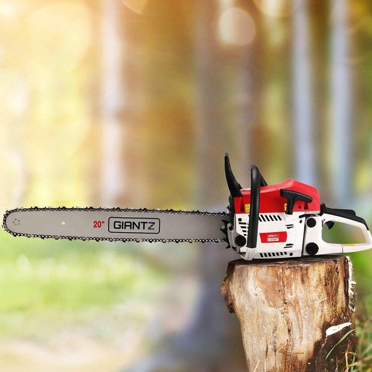 Giantz 62cc Petrol Commercial Chainsaw 20" Bar E-Start Tree Chain Saw Pruning - Magdasmall