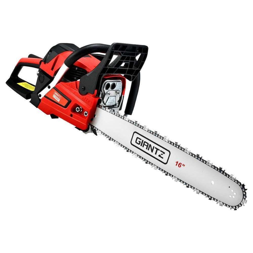 Giantz Petrol Chainsaw Chain Saw E-Start Commercial 45cc 16&