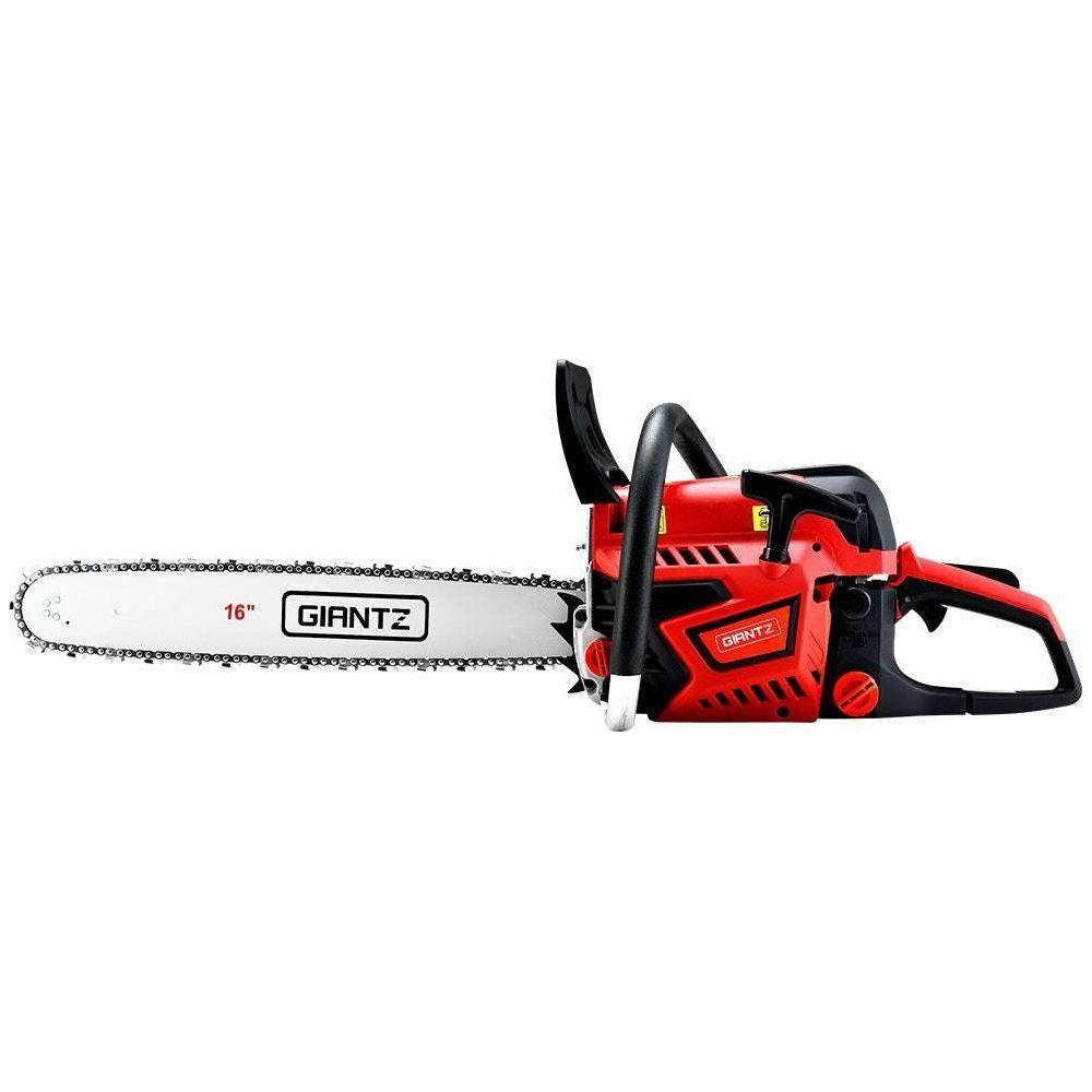 Giantz Petrol Chainsaw Chain Saw E-Start Commercial 45cc 16&