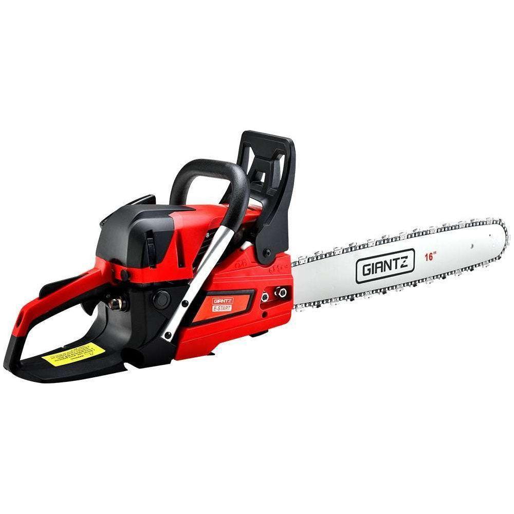 Giantz Petrol Chainsaw Chain Saw E-Start Commercial 45cc 16&