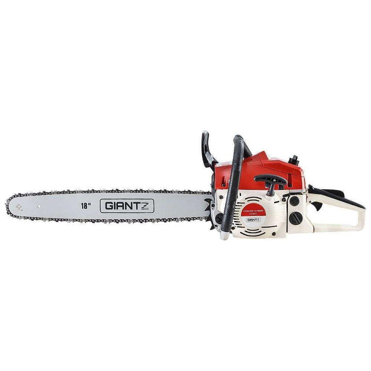 Giantz Petrol Chainsaw Commercial E-Start 18&