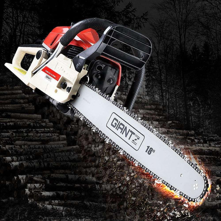 Giantz Petrol Chainsaw Commercial E-Start 18&