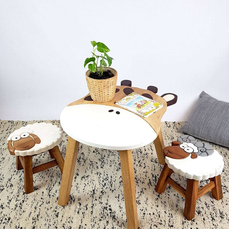 Giraffe Table + 2 Stools Set - Magdasmall