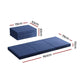 Giselle Bedding Foldable Mattress Folding Foam Single Blue