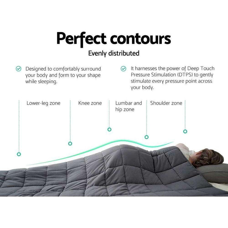 Giselle Weighted Blanket 11KG Heavy Gravity Blankets Adult Deep Sleep Ralax Washable