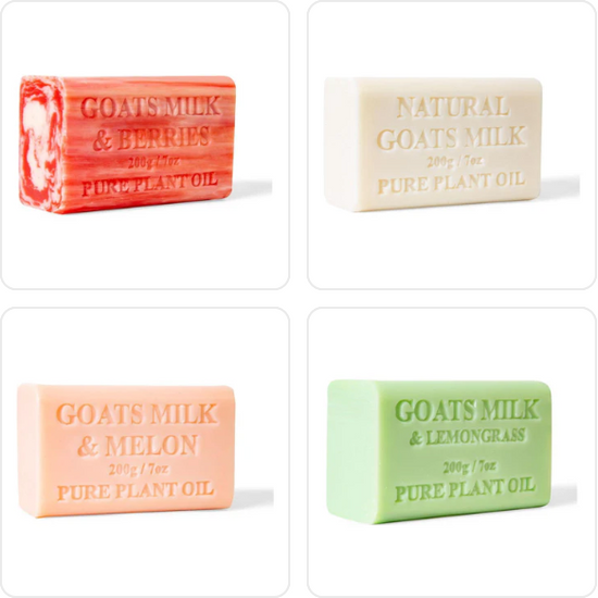 Goats Milk Soap Bars - Natural Creamy Scent Pure Skin Care- AU