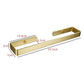 Gold Kitchen Bathroom Paper Holder Towel Holder Self Adhesive or Screw Mount 40cm