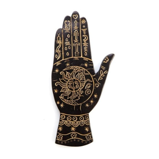 Gold Palmistry Incense Burner