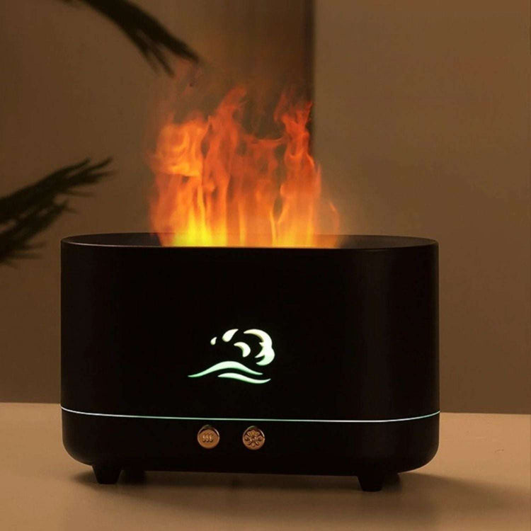 GOMINIMO Flame Humidifier Wind 225ml Black GO-AD-103-HGJ - Magdasmall
