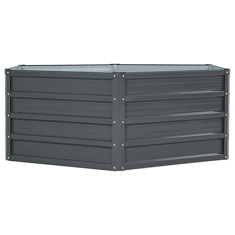 Greenfingers 2x Garden Bed 130x130x46cm Planter Box Raised Container Galvanised - Magdasmall