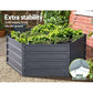 Greenfingers 2x Garden Bed 130x130x46cm Planter Box Raised Container Galvanised - Magdasmall