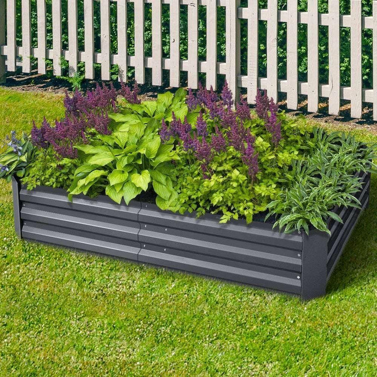 Greenfingers Garden Bed 150x90cm Planter Box Raised Container Galvanised Steel - Magdasmall