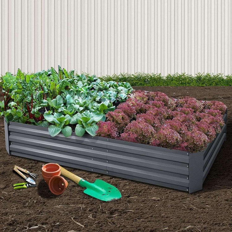 Greenfingers Garden Bed 210x90cm Planter Box Raised Container Galvanised Steel - Magdasmall