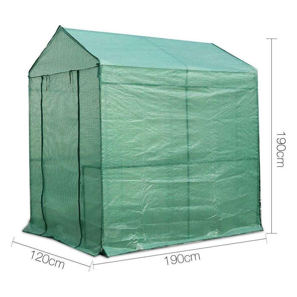 Greenfingers Greenhouse Garden Shed Green House 1.9X1.2M Storage Plant Lawn