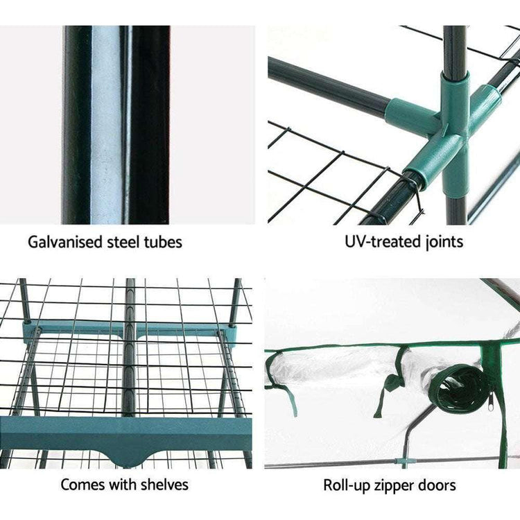 Greenfingers Greenhouse Garden Shed Tunnel Plant Green House Storage Plant Lawn