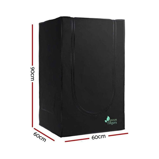 Greenfingers Hydroponics Grow Tent Kits Hydroponic Grow System Black 60X60X90CM 600D Oxford