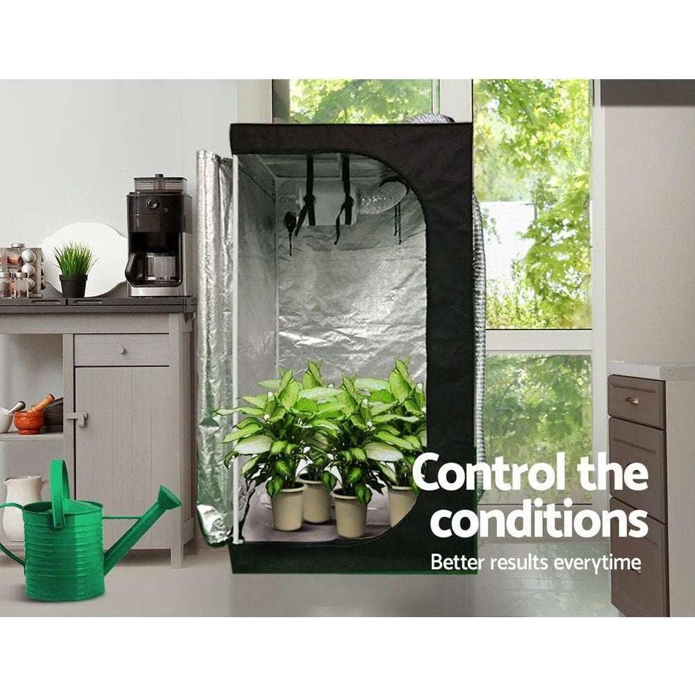 Greenfingers Hydroponics Grow Tent Ventilation Kit Vent Fan Carbon Filter Duct Ducting 4 inch - Magdasmall