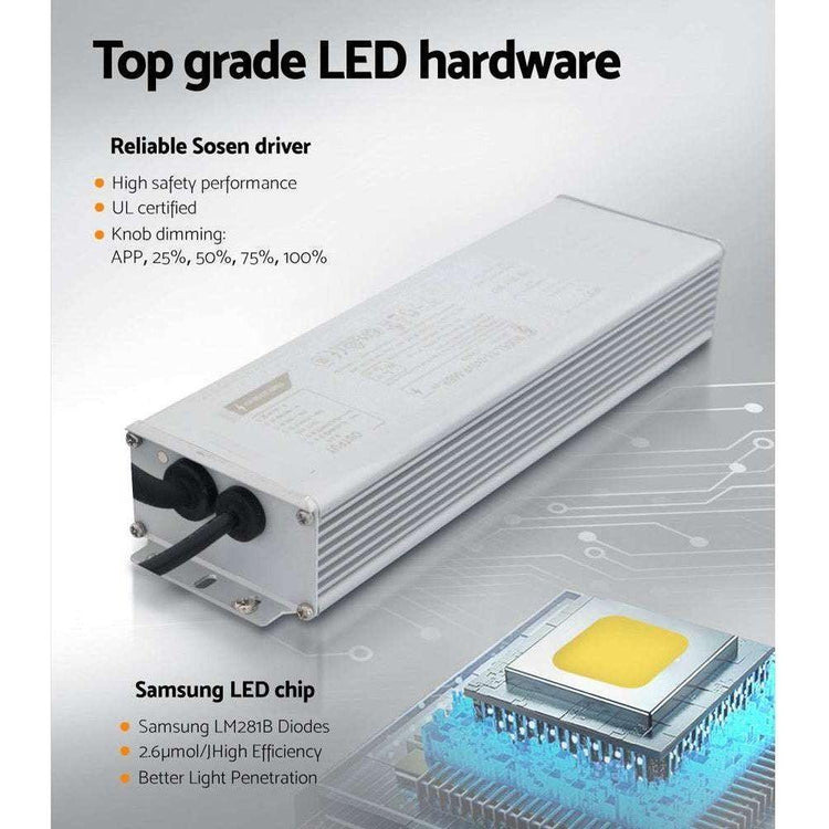 Greenfingers Max 2200W LED Grow Light Full Spectrum Indoor Veg Flower All Stage - Magdasmall