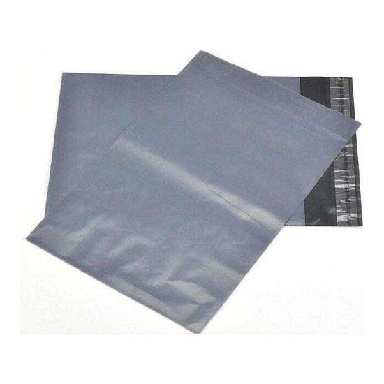 GREY PLASTIC MAILING SATCHEL COURIER BAG POLY SELF SEAL