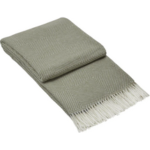 Hampton Throw - Merino Wool Blend - Light Grey