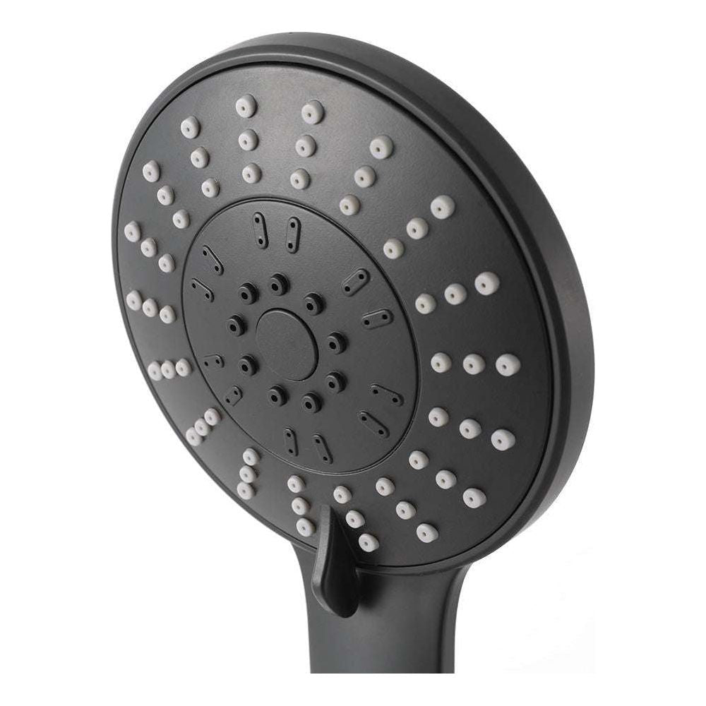 Handheld Shower Head 4.5&quot; High Pressure 5 Modes Poweful Round Black