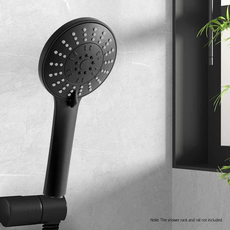 Handheld Shower Head 4.5&quot; High Pressure 5 Modes Poweful Round Black