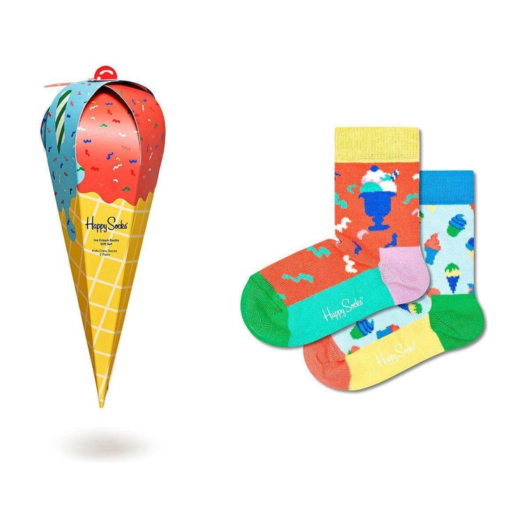 Happy Socks Kids Sock Ice Cream Gift - 2-Pack 0-12M-1826048947836293120