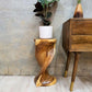 Heart-Shape Twisted Stool Raintree Wood Side Table/Corner Table/Bar stool