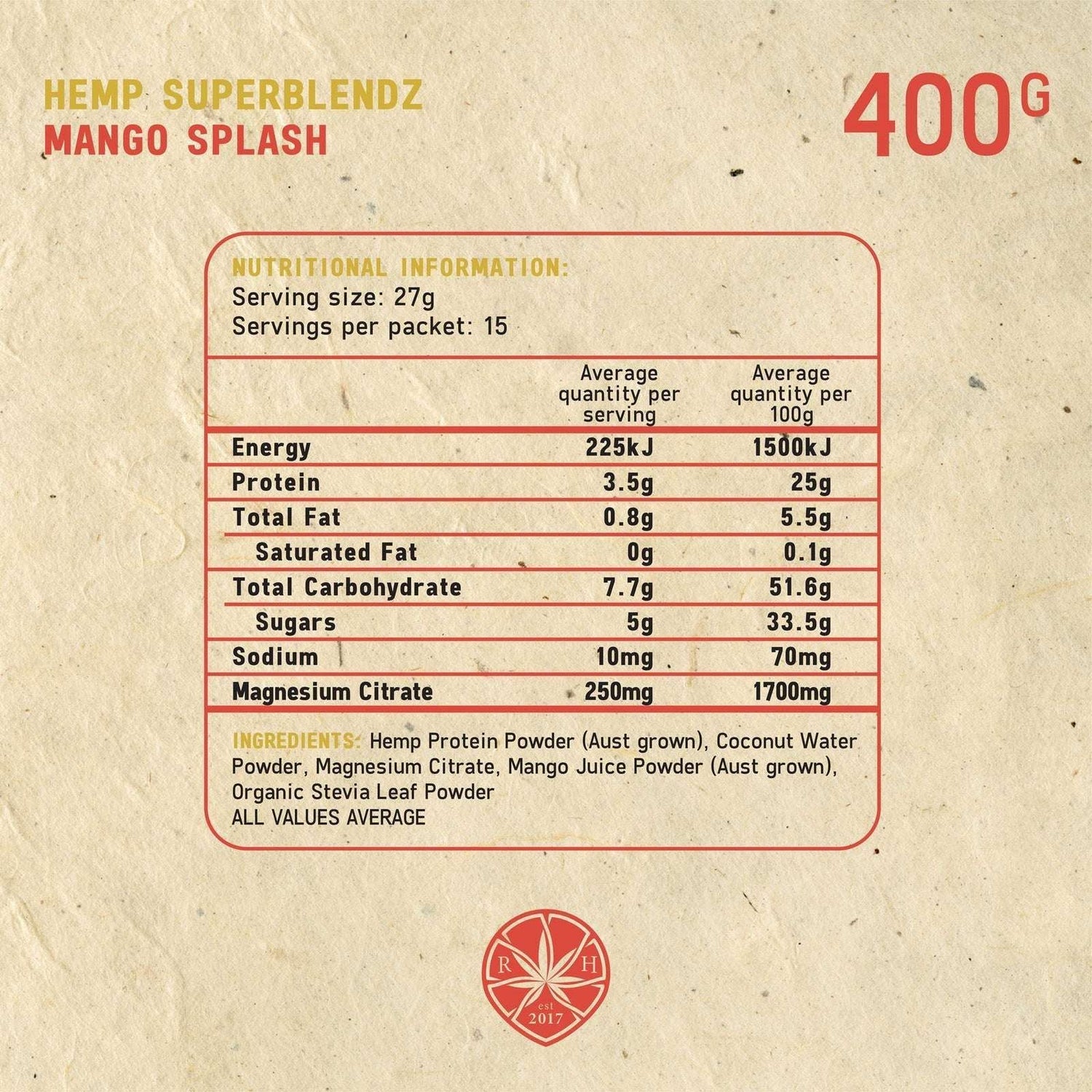 Hemp Superblendz Superfood 500g - Magdasmall