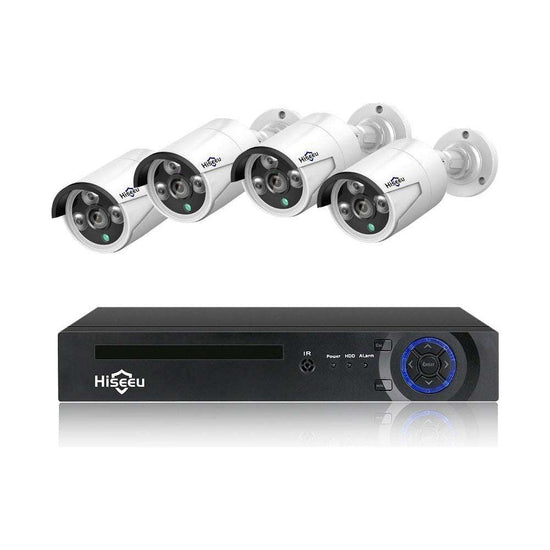 Hiseeu H5NVR-P4-612P 4CH 2MP/1080P PoE CCTV System (2TB HDD)