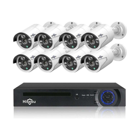 Hiseeu H5NVR-P8-612P 8CH 2MP/1080P PoE CCTV System (2TB HDD)