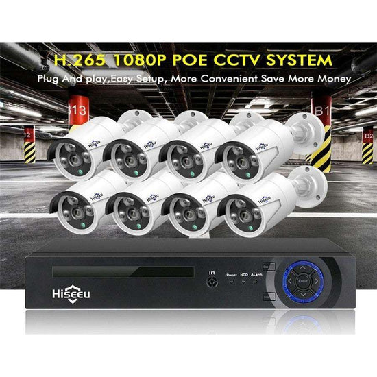 Hiseeu H5NVR-P8-624P 8CH 4MP PoE CCTV System (2TB HDD)