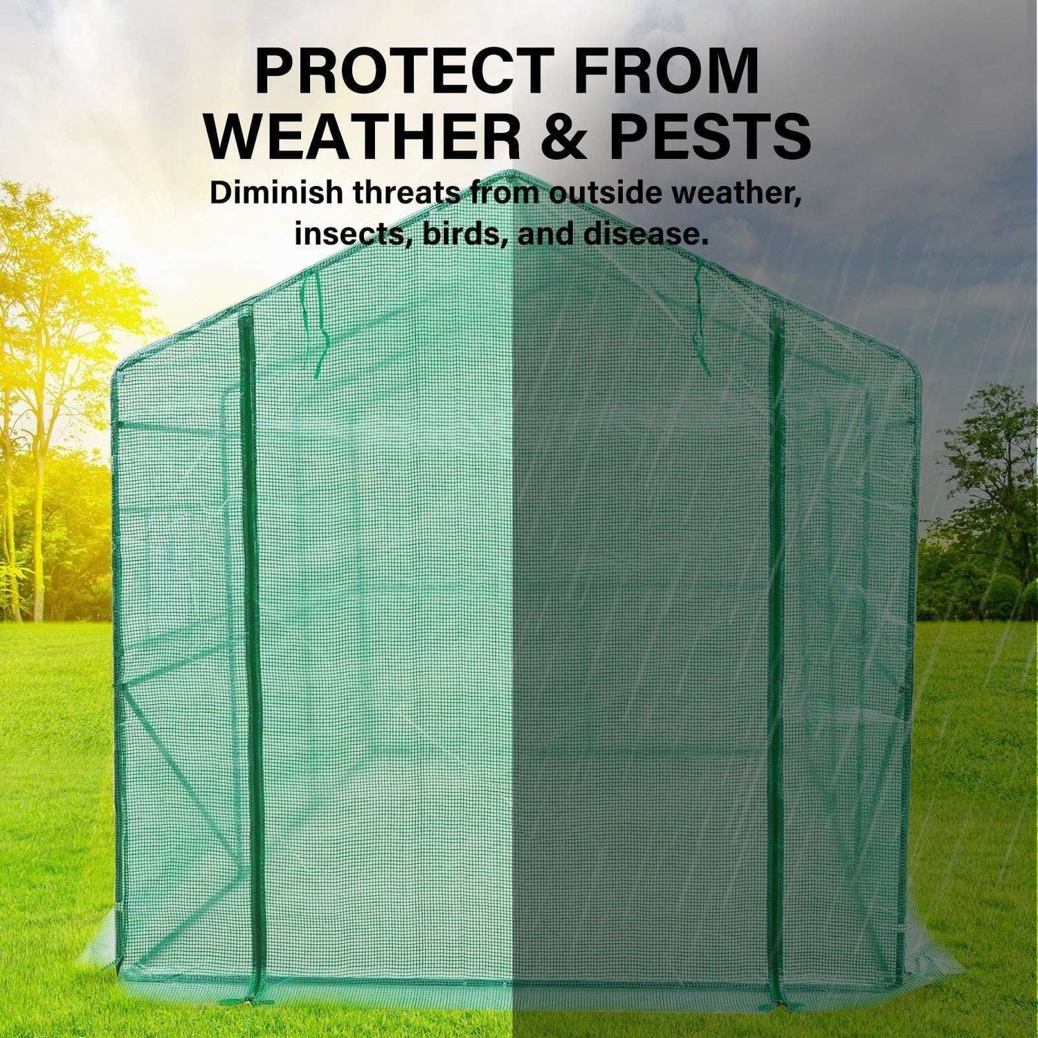 Home Ready Apex 350m Garden Greenhouse Shed PE Cover Only