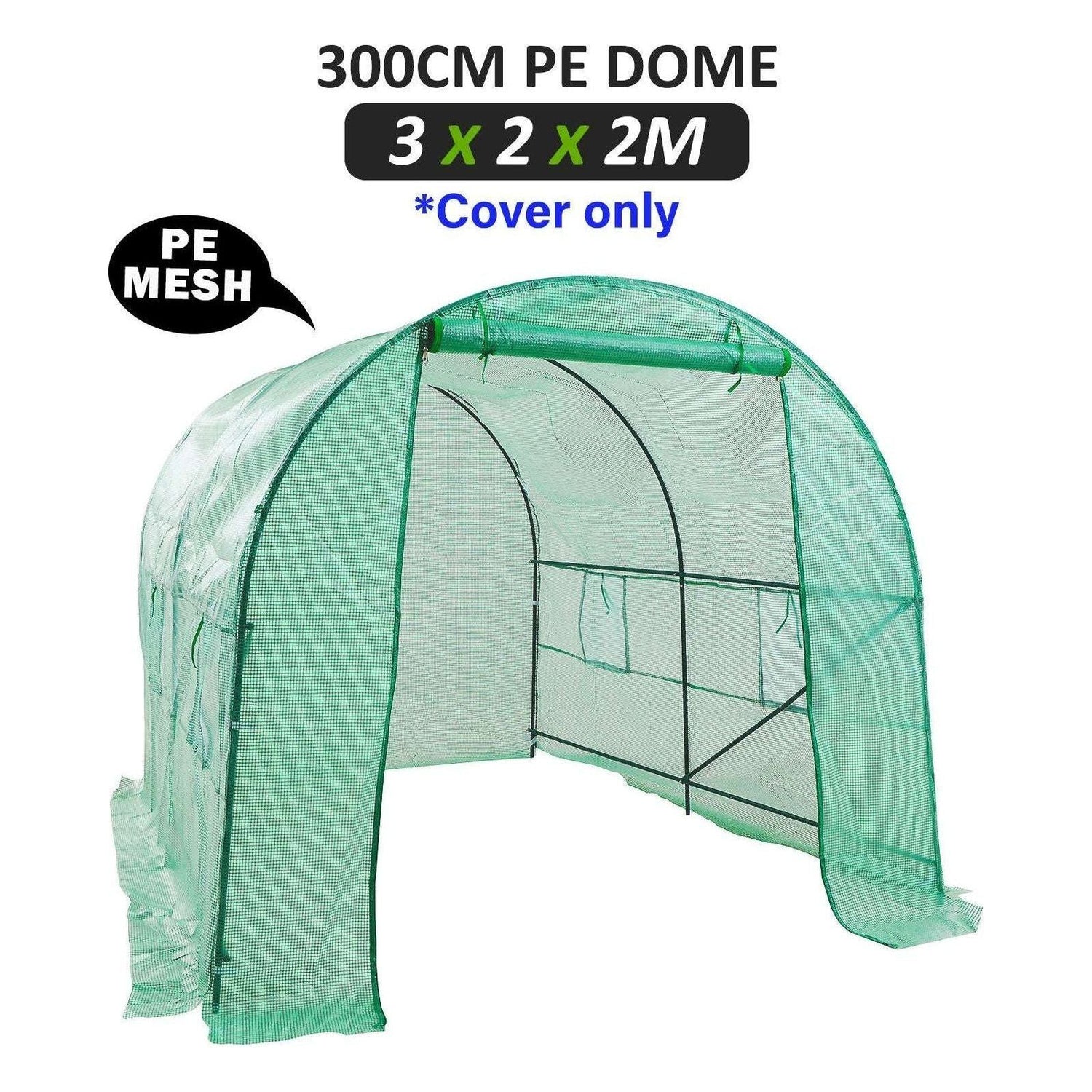 Home Ready Dome Tunnel 300cm Garden Greenhouse Shed PE Cover Only