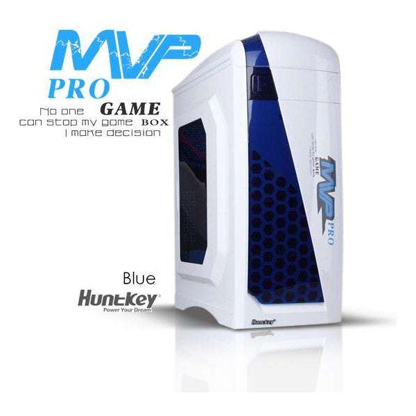 Huntkey MVP Pro  Gaming computer chassis - Blue (No PSU Included, NO FAN Included)