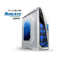 Huntkey MVP Pro  Gaming computer chassis - Blue (No PSU Included, NO FAN Included)