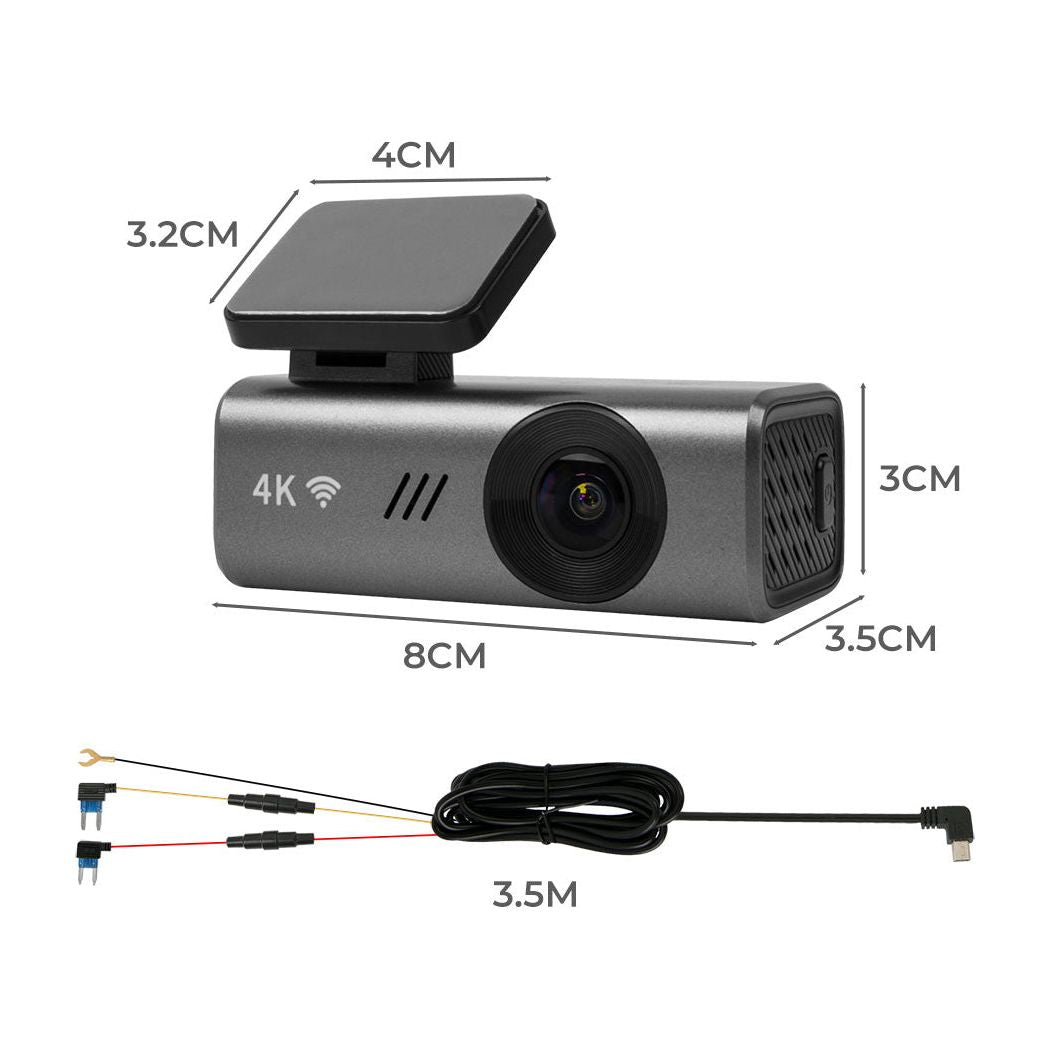 Dash Camera 4K Wifi Car Recorder Voice-1843791445669056514