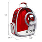 Floofi Space Capsule Backpack - Model 2 (Red)