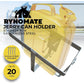 RYNOMATE 20L Jerry Can Holder for 4x4 Camper Trailer Caravan (Silver)