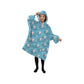 GOMINIMO Hoodie Blanket (Kids Sheep light blue )