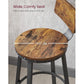 VASAGLE Tall Bar Stools Set of 2 Bar Chairs Vintage Brown