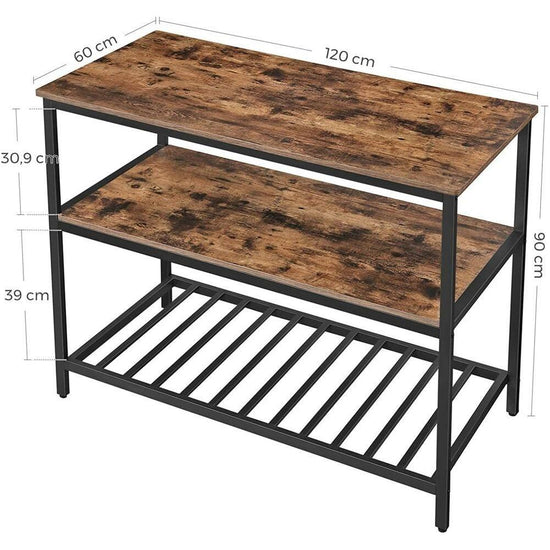 VASAGLE Kitchen Shelf with Large Worktop