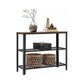 VASAGLE Console Table with 2 Mesh Shelves