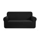 GOMINIMO Polyester Jacquard Sofa Cover 3 Seater (Black)