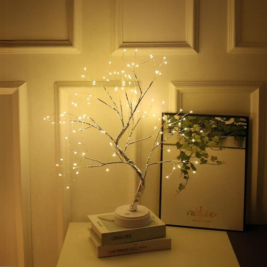 Gominimo Bonsai Fairy LED Lighted Tree Table Desk Lamp Warm White