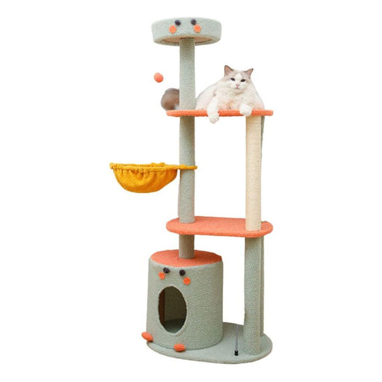 Floofi 143cm Dinosaur Cat Condo Cat Tree Green